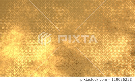Golden Japanese pattern background Golden Japanese pattern background 119026238