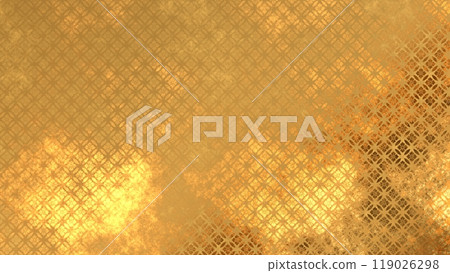 Golden Japanese pattern background Golden Japanese pattern background 119026298