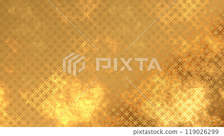 Golden Japanese pattern background Golden Japanese pattern background 119026299