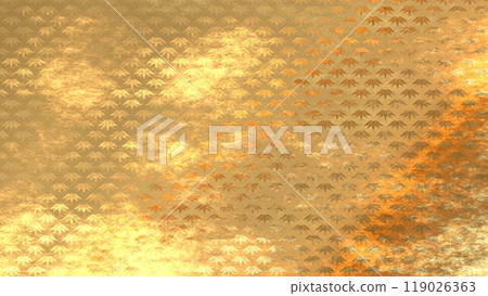 Golden Japanese pattern background 119026363