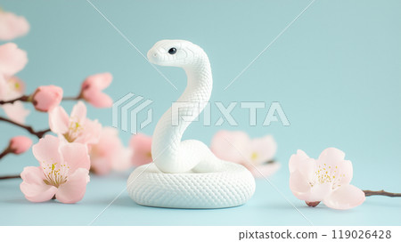 New Year's card material: Year of the Snake 119026428