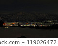 從栃久保眺望南魚沼市的冬季夜景 119026472
