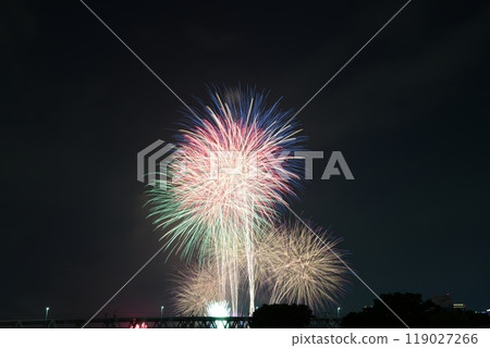 Summer night sky Yodogawa Fireworks Festival 2024 119027266