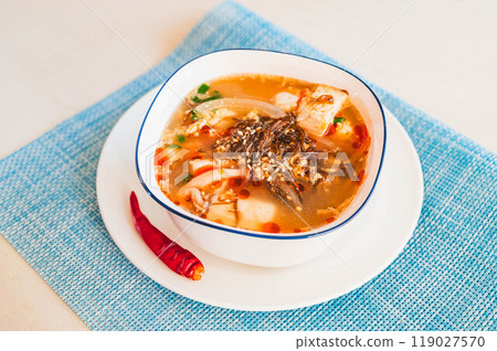 Spicy Chinese Mozuku Soup 119027570