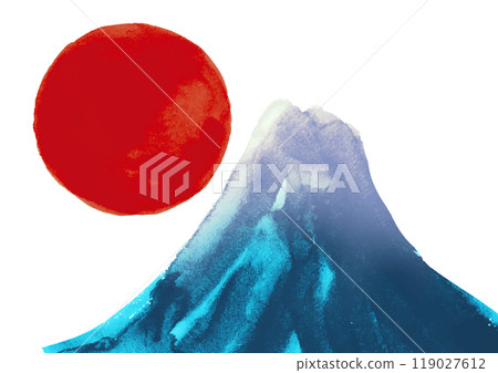 2025 蛇年新年賀卡手寫日出和富士山的日式毛筆插圖 2025 蛇年新年賀卡手寫日出和富士山的日式毛筆插圖 119027612