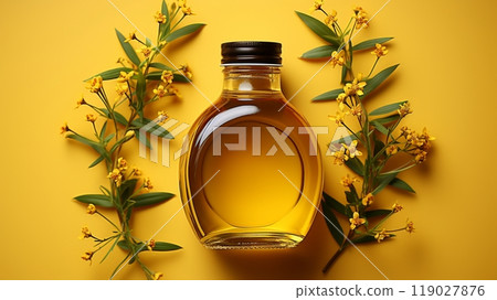 Canola flower essential oil organic scent 119027876