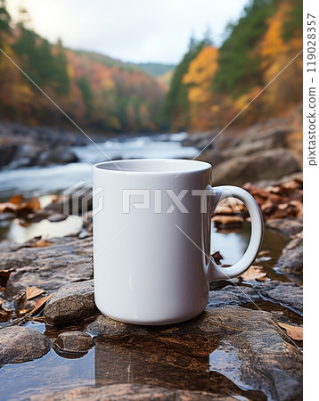 Mug mockup, cup ceramic drink coffee mockup, white blank product business label company and community indentity Mug mockup, cup ceramic drink coffee mockup, white blank product business label company and community indentity 119028357
