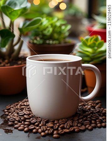 Mug mockup, cup ceramic drink coffee mockup, white blank product business label company and community indentity 119028465