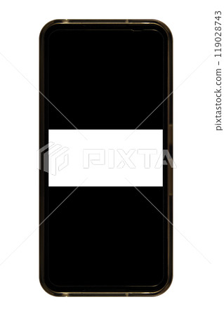 智慧型手機正面（透明背景、主螢幕透明區域長寬比1:2⇒詳情請見評論區） 119028743