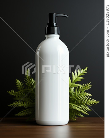 Bottle pump mockup container skincare liquid Bottle pump mockup container skincare liquid 119028975