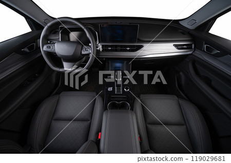 Clean digital car dashboard panel Clean digital car dashboard panel 119029681