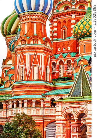 St. Basil's Cathedral on Red Square in Moscow, Russia. St. Basil's Cathedral on Red Square in Moscow, Russia. 119029868