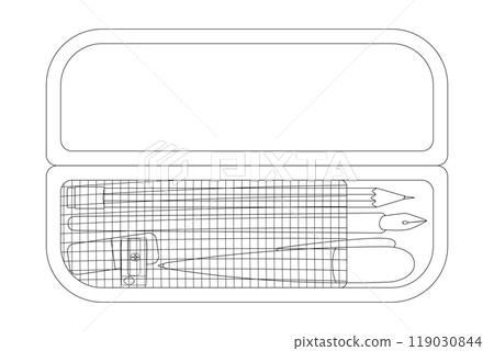 Back to School Pencil Case Coloring Page Back to School Pencil Case Coloring Page 119030844