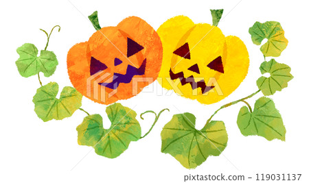 Halloween decoration illustration pumpkin 119031137