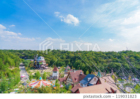 愛知世博紀念公園、「魔女谷展望台」的風景（愛知縣長久手市） 119031823