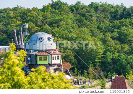 A view from the observation deck overlooking the Witch's Valley at Expo Memorial Park (Nagakute City, Aichi Prefecture) 119031835