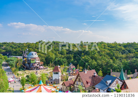 愛知世博紀念公園、「魔女谷展望台」的風景（愛知縣長久手市） 119031836