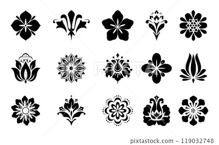 Flowers icon set. Flowers isolated on transparent background. Flowers in modern simple. Cute round flower plant nature collection. Vector illustrator Flowers icon set. Flowers isolated on transparent background. Flowers in modern simple. Cute round flower plant nature collection. Vector illustrator 119032748