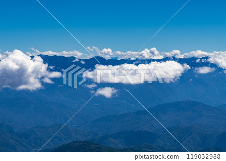 從禦嶽山九合目附近眺望富士山 從禦嶽山九合目附近眺望富士山 119032988