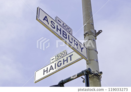 Haight-Ashbury street sign in San Francisco, USA Haight-Ashbury street sign in San Francisco, USA 119033273