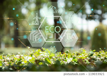 Sustainable development and business operations based on renewable energy, eco concepts, green industries using renewable energy can limit global warming. Sustainable development and business operations based on renewable energy, eco concepts, green industries using renewable energy can limit global warming. 119033921