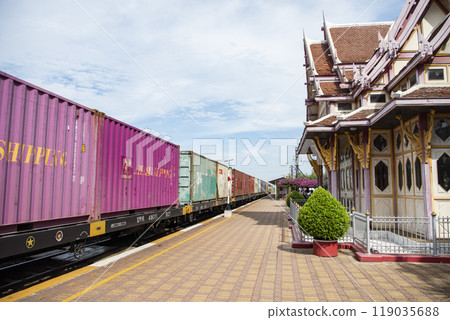 THAILAND PRACHUAP HUA HIN RAILWAY STATION 119035688