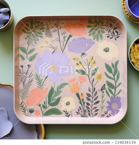 Visually Stunning Floral Garden Inspired Paper Tray Visually Stunning Floral Garden Inspired Paper Tray 119036139