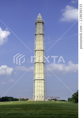 The iconic Washington Monument in Washington DC, USA 119036535