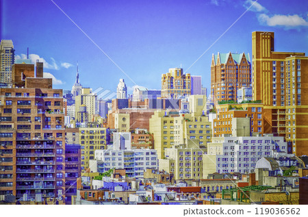 Aerial view of Upper East Side, New York City, USA Aerial view of Upper East Side, New York City, USA 119036562
