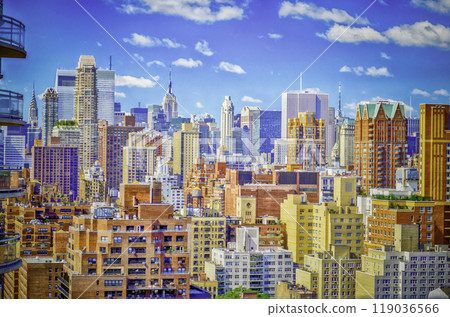 Aerial view of Upper East Side, New York City, USA Aerial view of Upper East Side, New York City, USA 119036566