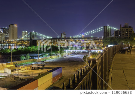 Manhattan skyline at night, New York City, USA Manhattan skyline at night, New York City, USA 119036688