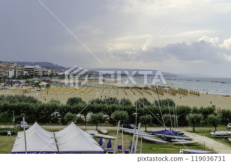 Waterfront of Pescara on the Adriatic Sea, Italy Waterfront of Pescara on the Adriatic Sea, Italy 119036731