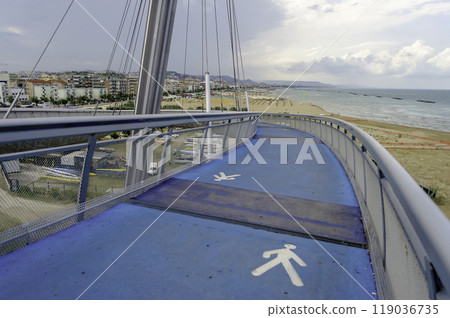 Bridge of the Sea, iconic landmark in Pescara, Italy Bridge of the Sea, iconic landmark in Pescara, Italy 119036735