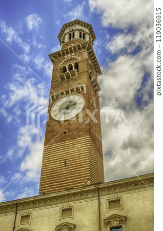 Lamberti Tower in Piazza Signori, Verona, Italy 119036915