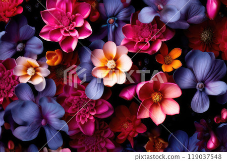 Colorful delicate floral background. 119037548
