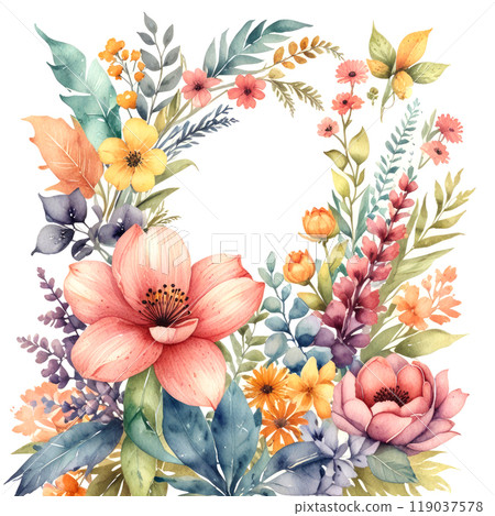 Colorful delicate floral background. 119037578