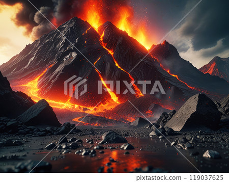 Earthquaking with magma flow. 119037625