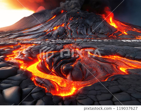 Earthquaking with magma flow. 119037627