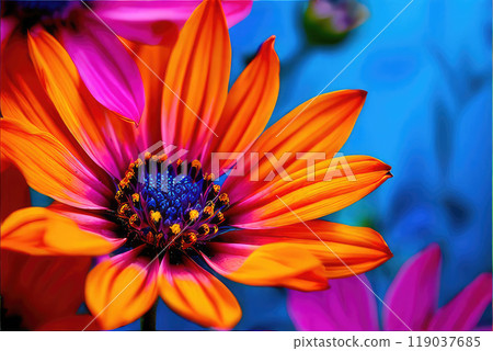 Colorful delicate floral background. Colorful delicate floral background. 119037685