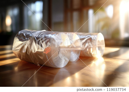 Polyethylene plastic bag production machine. 119037734