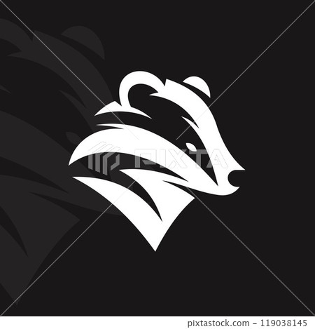 Badger logo on isolated background v61 Badger logo on isolated background v61 119038145