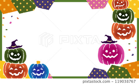 Halloween party frame background material 119038767