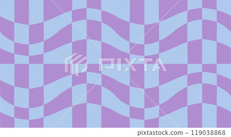 Psychedelic checkerboard poster 119038868