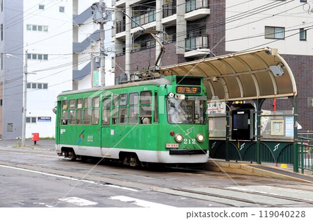 Sapporo City Tram's vintage vehicles, Sapporo, Hokkaido 119040228