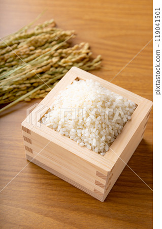 裝在盒子裡的白米飯 119041501