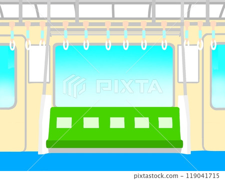 Inside the train car 119041715