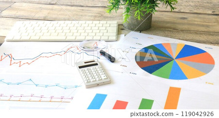 Business image chart data and analysis banner material Business image chart data and analysis banner material 119042926