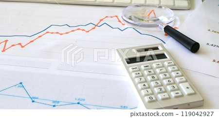 Business image chart data and analysis banner material Business image chart data and analysis banner material 119042927