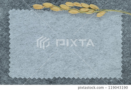 日本紙和米框架背景材料 119043190