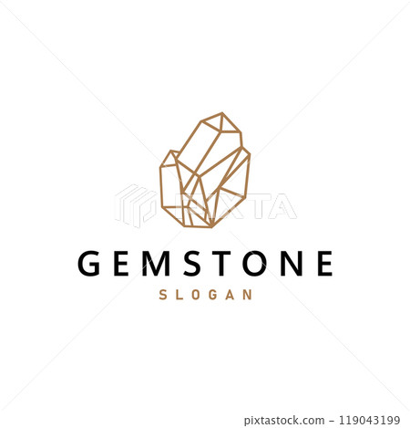 Gemstone Jewelry Logo, Design Vector Template Symbol Illustration 119043199